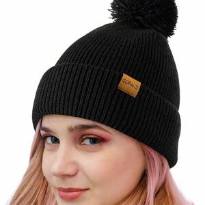 Black Knit Beanie